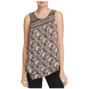 Nic + Zoe Monkey Floral Leaf Tank Blouse